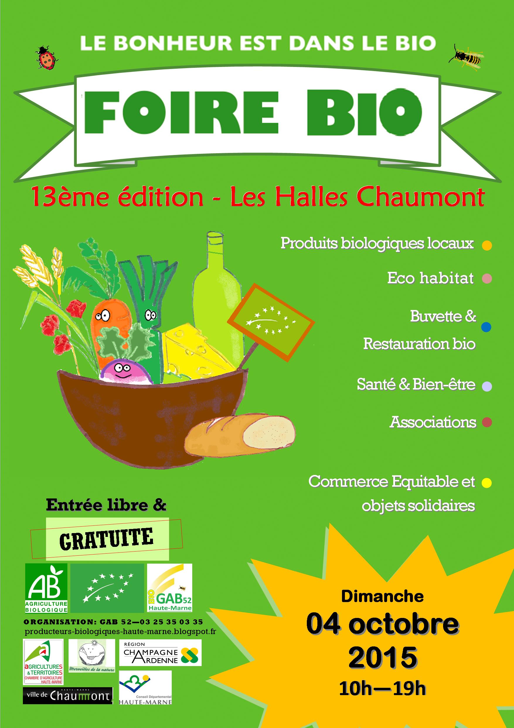 affiche foire bio